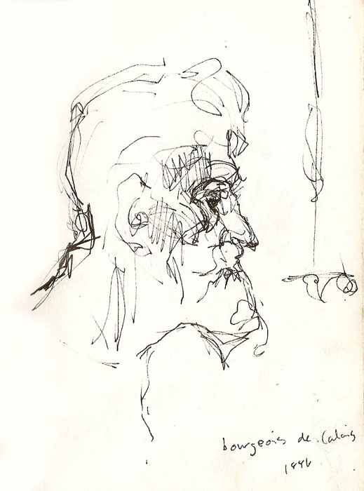 bourgois-de-calais, ink drawing