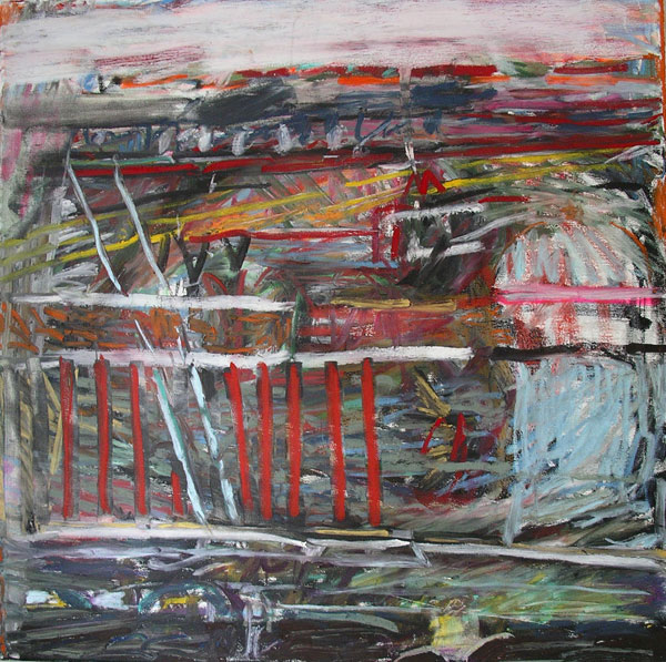 Bridges, 2011, oil on canvas, 24″ x 24″