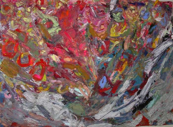 Riot, 2008, oil on canvas, 16″ x 20″