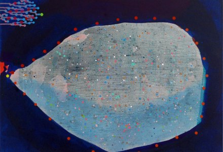 rock with sea creatures